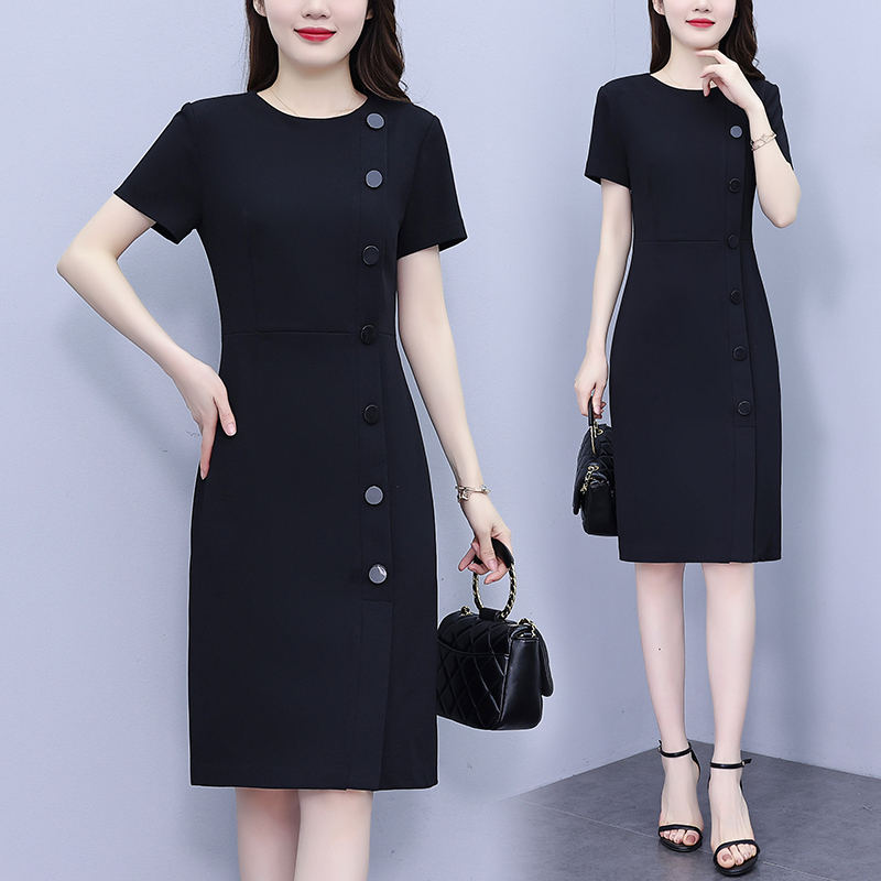 เดรสแขนสั้น มีไซส์ L-4XLอก 38-47 นิ้ว ใส่ได้ทั้งสาวหุ่นดีน่ารักจนถึงสาวอวบพลัสไซส์ จัดส่งฟรี! ทักแชทสั่งซื้อ