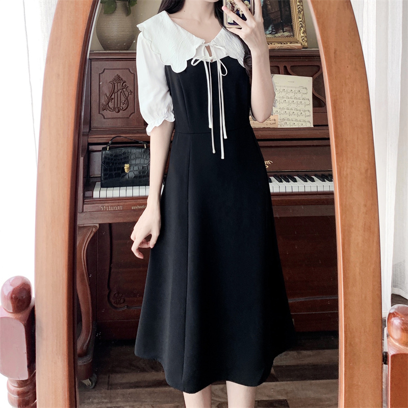 เดรสวัยรุ่น-เดรสคนอ้วนวัยรุ่น L-4XL(อก38-46 นิ้ว)
