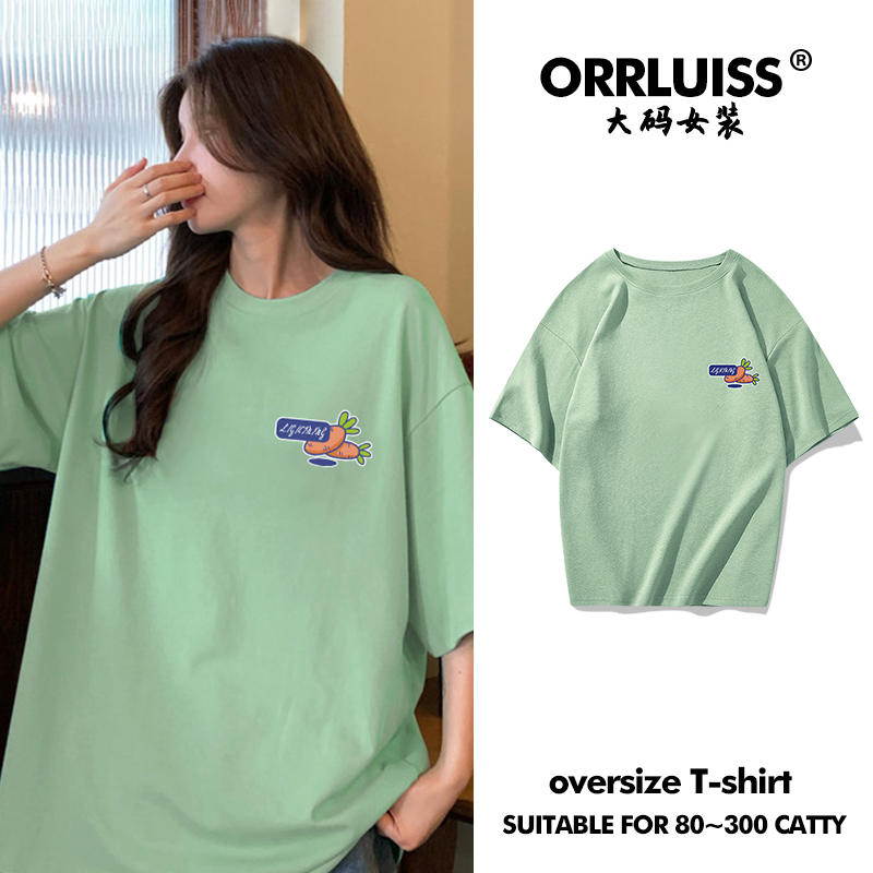 เสื้อโอเวอร์ไซส์เกาหลี เสื้อยืดพลัสไซส์ เสื้อยืดคนอ้วน เสื้อยืดโอเวอร์ไซส์ผู้หญิง
