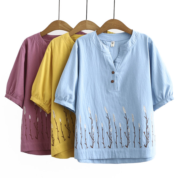เสื้อลินินสไตล์ผู้ใหญ่ เสื้อคุณแม่ เสื้อผู้ใหญ่ แบรนด์ LININ