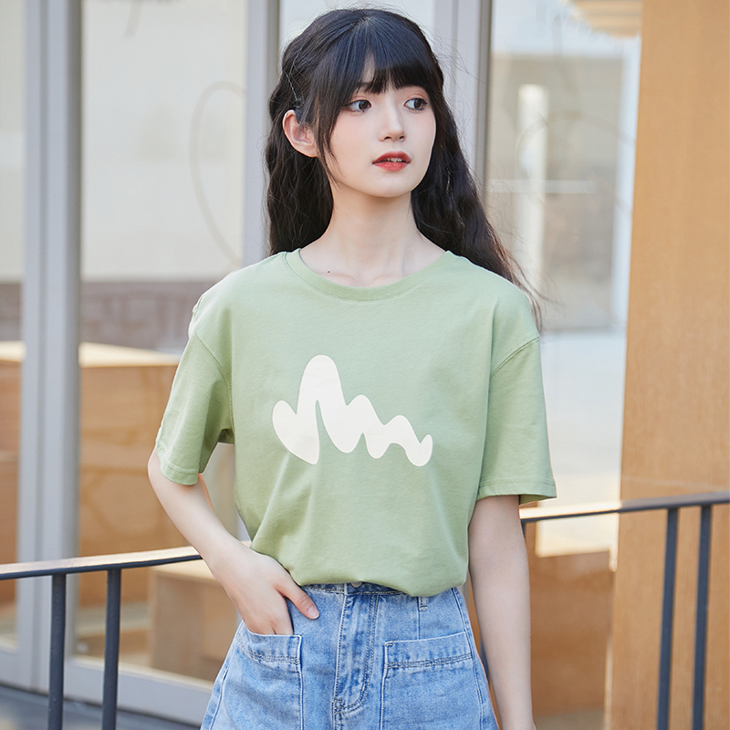 เสื้อผ้าวัยรุ่นเกาหลี เสื้อยืดวัยรุ่นผู้หญิง มีขนาด S M L XL