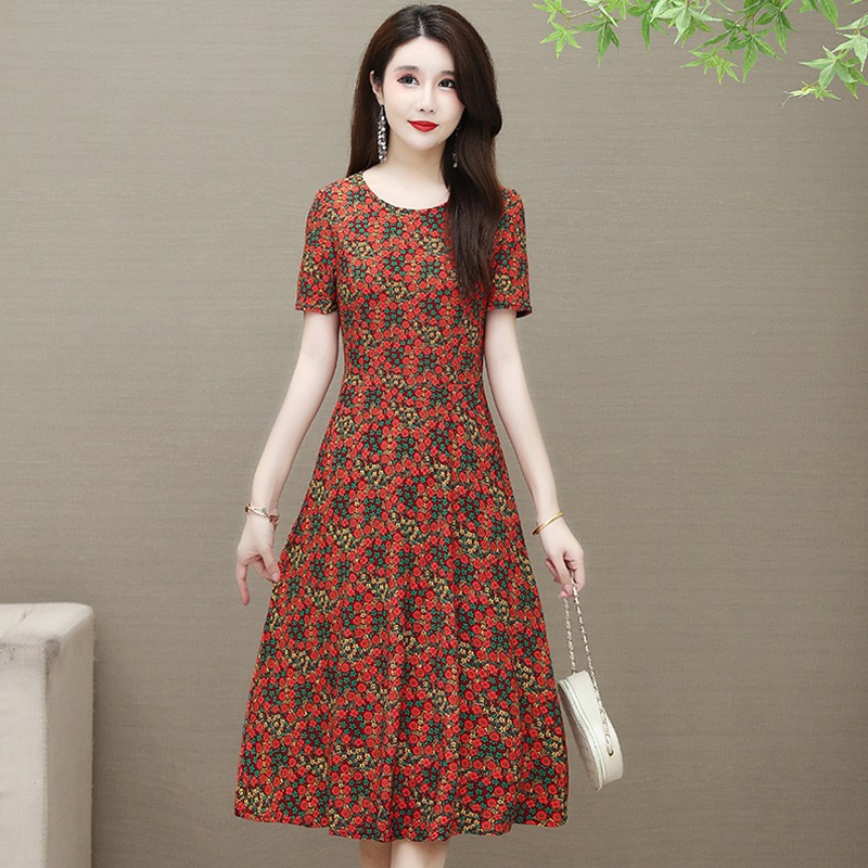 เดรสวัยผู้ใหญ่40-60ปีเดรสคุณแม่