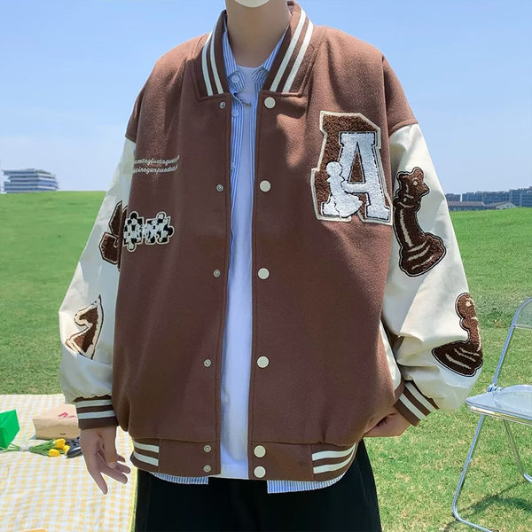 เสื้อแจ็คเก็ตเบสบอล เสื้อคลุม เสื้อแขนยาวสไตล์เกาหลี