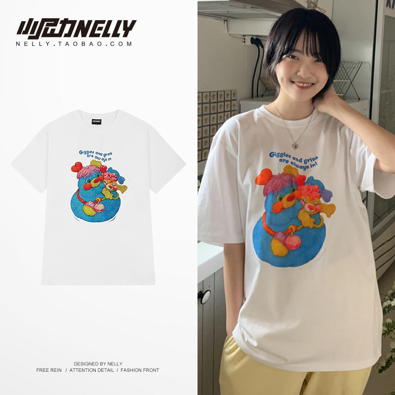 เสื้อยืดคอกลม ผู้ชาย เสื้อยืดผู้ชายเกาหลี เสื้อยืดเกาหลี แบรนด์ NELLY