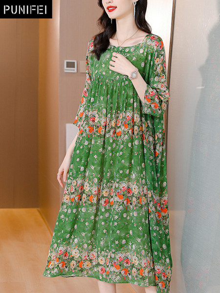 เดรสวัยผู้ใหญ่40-60ปี เดรสคุณแม่ ชุดเดรสทำงานวัยผู้ใหญ่ แบรนด์ MAMA DRESS