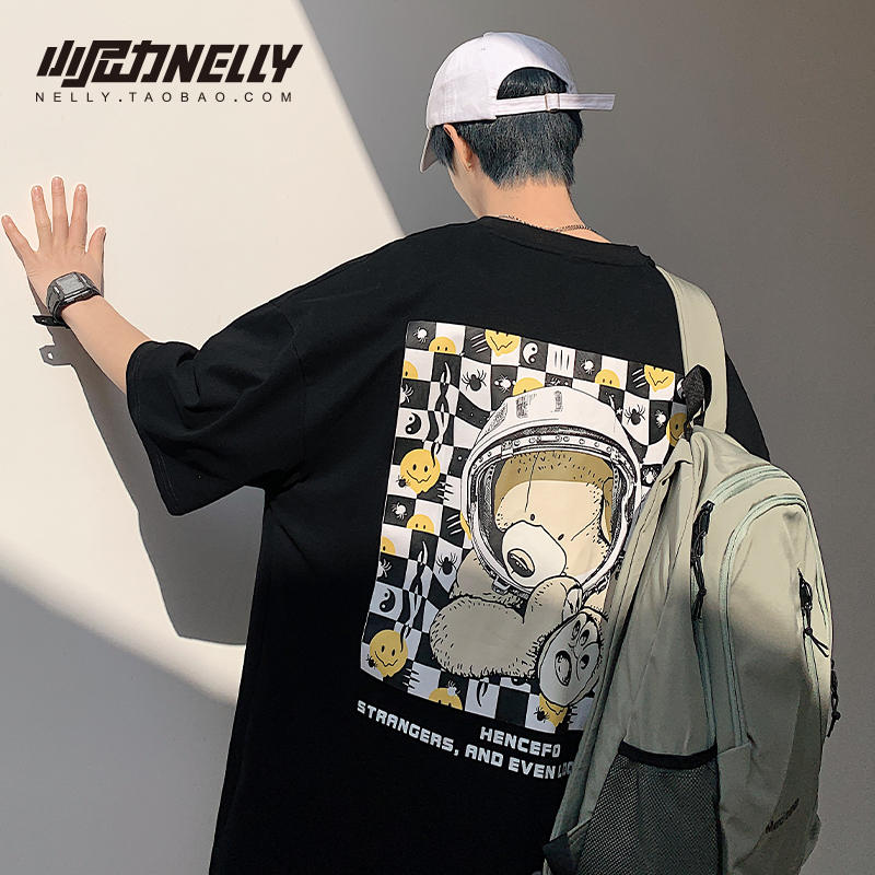 เสื้อยืดคอกลม ผู้ชาย เสื้อยืดผู้ชายเกาหลี เสื้อยืดเกาหลี แบรนด์ NELLY