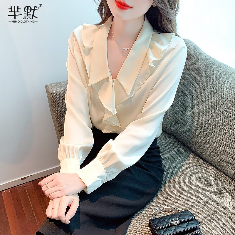 เสื้อลูกไม้ เสื้อเชิ้ตแขนยาว