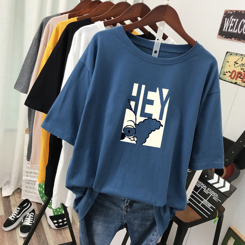 เสื้อยืดคอตตอน สกรีนลายน่ารัก มีหลากหลายสี ส่งฟรีทั่วไทย BY JIMIAO