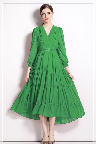 ชุดเดรสยาวสวยๆ ชุดเดรสยาวใส่สบาย ใส่ทำงาน