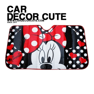 MICKEY-MINNIE-แผ่นบังแดดหน้ารถยนต์