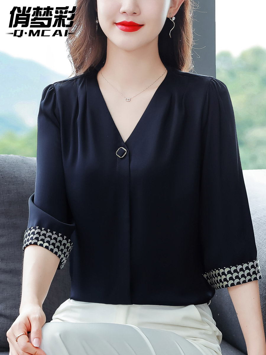 เสื้อชีฟอง เสื้อแฟชั่นสุภาพสตรีวัยผู้ใหญ่ มีไซต์ อก34นิ้ว-43นิ้ว