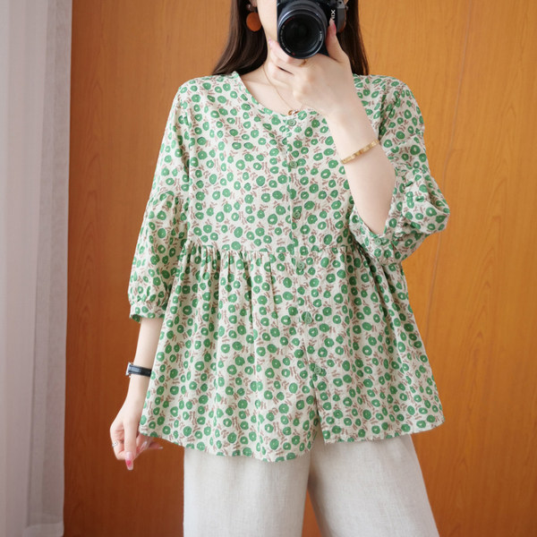 เสื้อลินิน แบบเสื้อสวยๆ เสื้อผ้าฝ้ายลินิน เสื้อเชิ้ตผ้าลินิน BY LININ