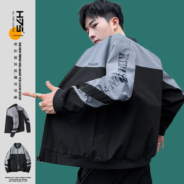 เสื้อแจ็คเก็ตเบสบอล เสื้อคลุม เสื้อแขนยาวสไตล์เกาหลี