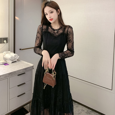 เดรสวัยรุ่น เดรสลูกไม้ชีฟอง By Meiyi women's clothing