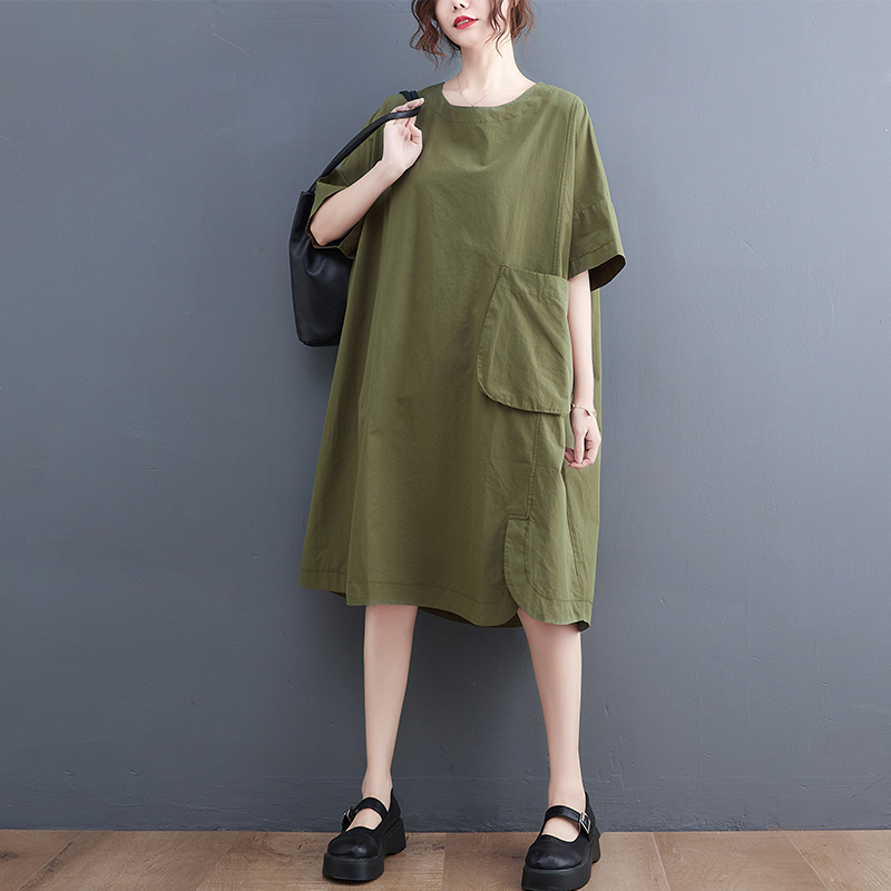 เสื้อลินินคนอ้วน เสื้อทีเชิ้ตคนอ้วนผู้หญิง เสื้อทีเชิ้ตตัวใหญ่ By Literary Plus size