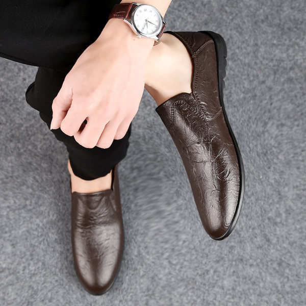 รองเท้าหนังผู้ชาย มีไซส์39-44 รองเท้าโลฟเฟอร์ชาย Slip-On Shoes