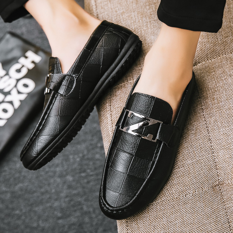 รองเท้าโลฟเฟอร์ชาย รองเท้าผู้ชาย รองเท้าแฟชั่นชาย รองเท้าหนังผู้ชาย Men Loafer Slip-On Shoes