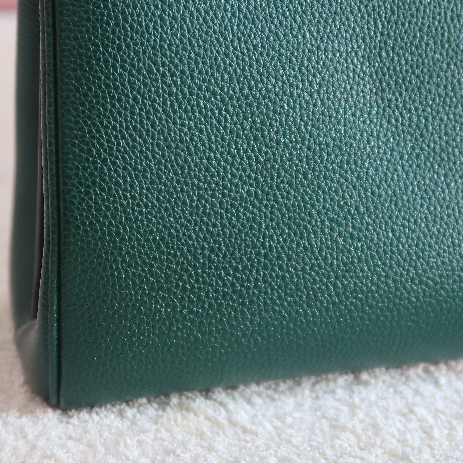 Gucci Green Grain Calfskin Zumi Top Handle Bag