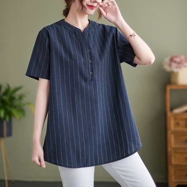 เสื้อลินิน แบบเสื้อสวยๆ เสื้อผ้าฝ้ายลินิน เสื้อเชิ้ตผ้าลินิน BY LININ