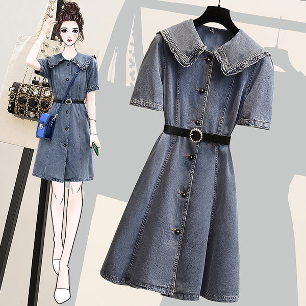 เดรสคนอ้วน เดรสสาวอวบ ชุดเดรสคนอ้วนวัยรุ่น BY PLUS SIZE Girl