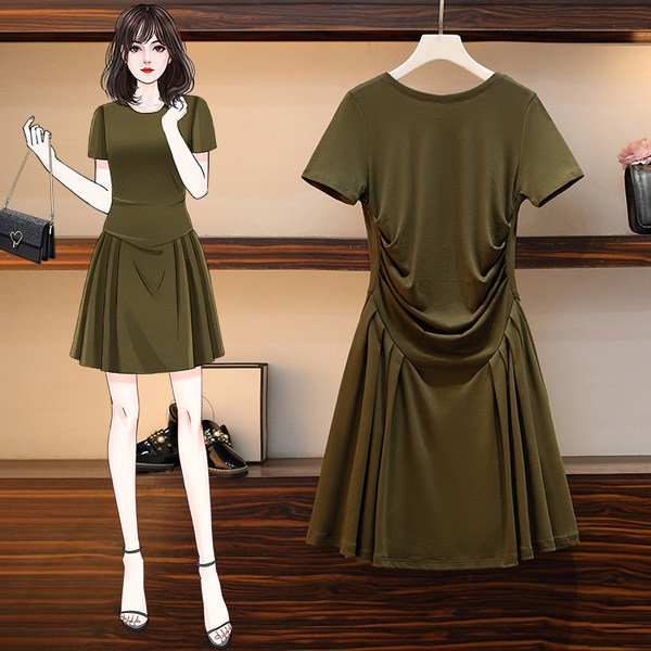 เดรสคนอ้วน เดรสสาวอวบ ชุดเดรสคนอ้วนวัยรุ่น BY PLUS SIZE Girl