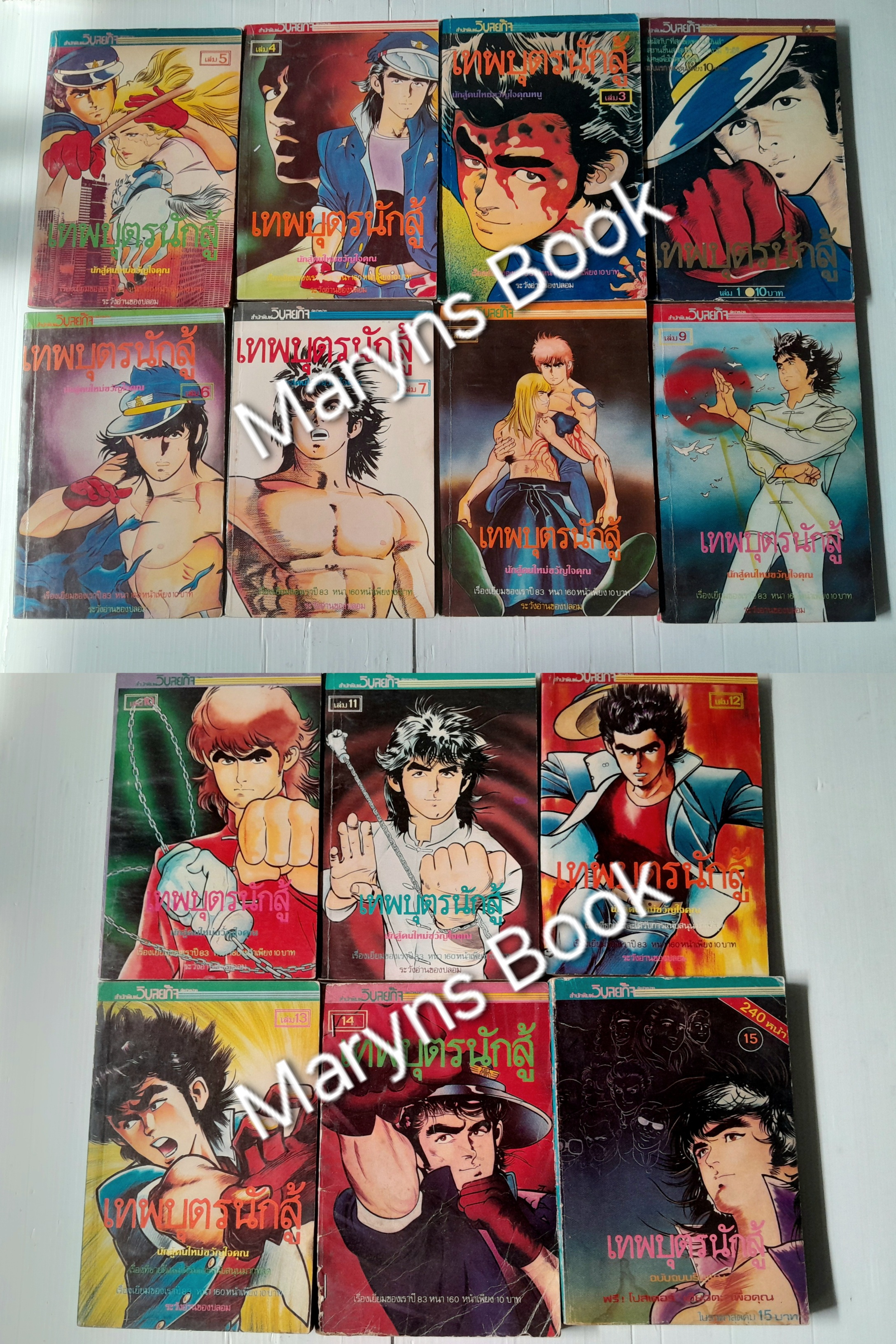 เทพบุตรนักสู้ 15 เล่มจบ (ไม่ครบขาดเล่ม 2) / อิเคงามิ เรียวอิจิ