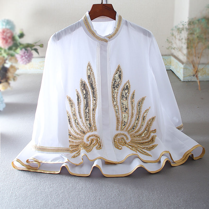 เสื้อลินิน เสื้อผ้าฝ้ายลินิน เสื้อเชิ้ตผ้าลินิน ปักลายสวยๆด้วยด้าย สไตล์VINTAGE