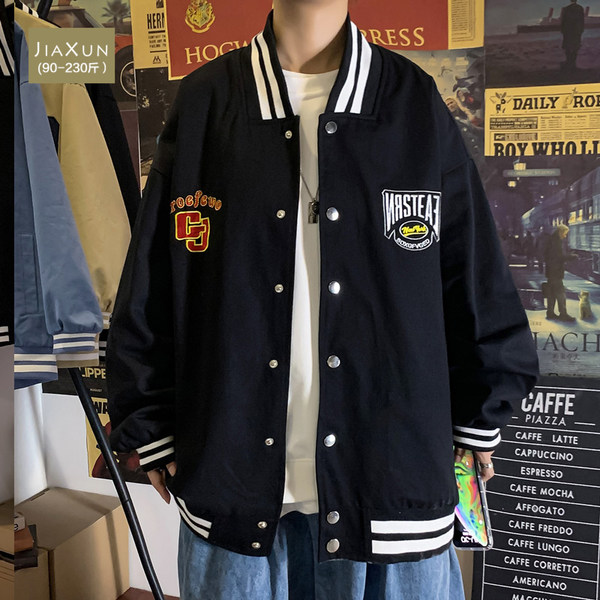 เสื้อแจ็คเก็ตเบสบอล เสื้อคลุม เสื้อแขนยาวสไตล์เกาหลี