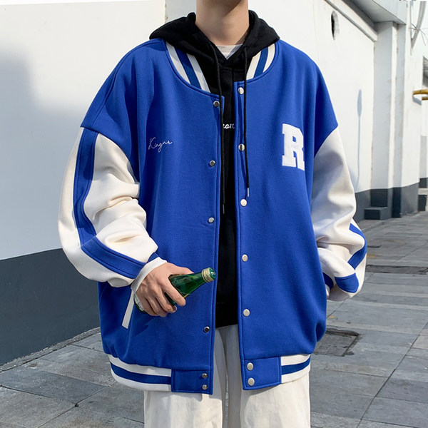 เสื้อแจ็คเก็ตเบสบอล เสื้อคลุม เสื้อแขนยาวสไตล์เกาหลี