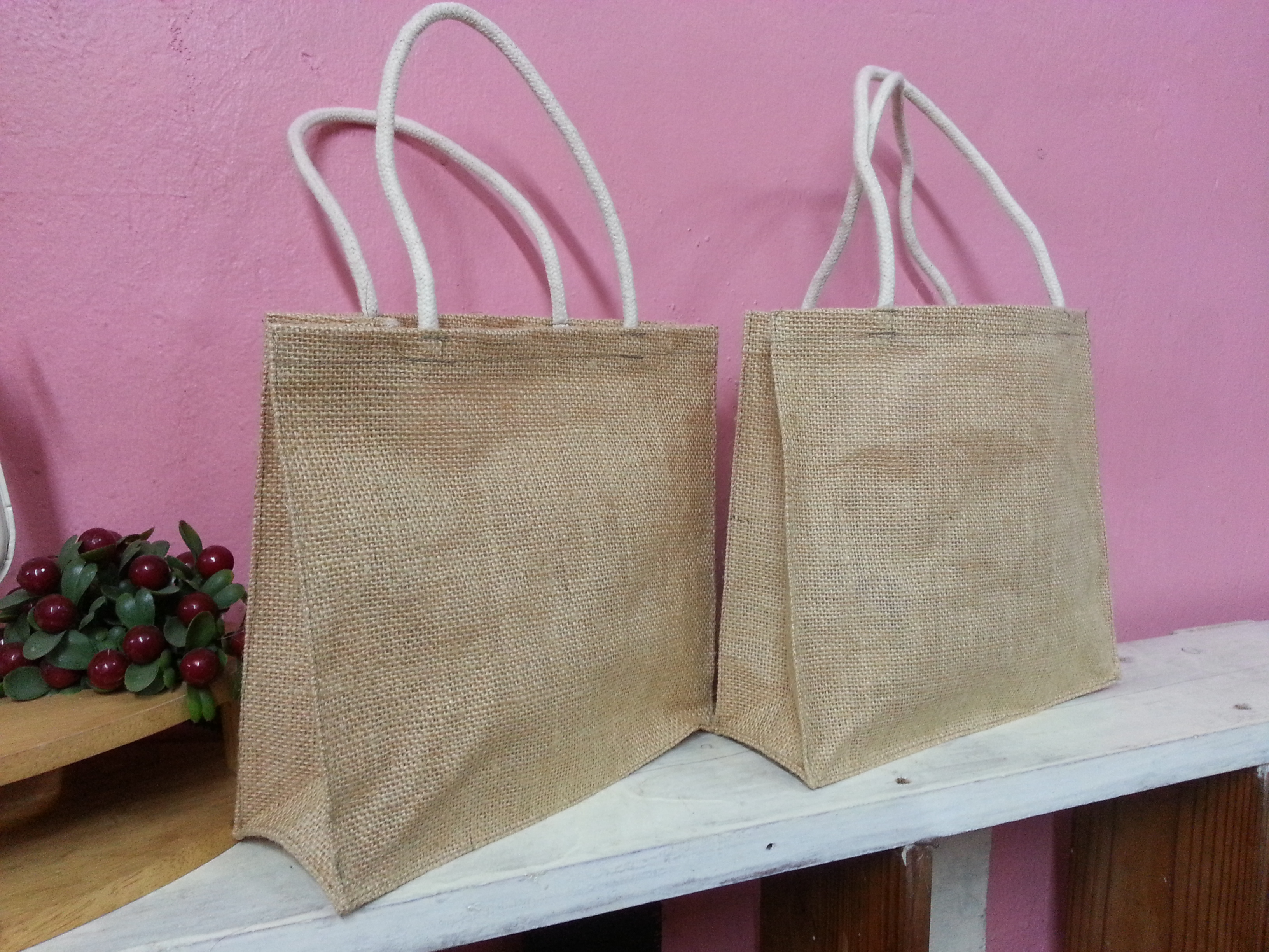 กระเป๋าหิ้วผ้ากระสอบ