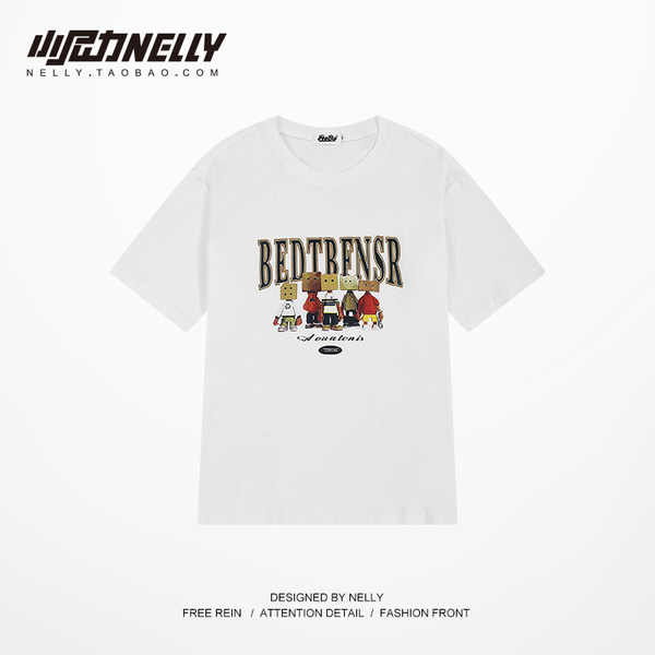 เสื้อยืดคอกลม ผู้ชาย เสื้อยืดผู้ชายเกาหลี เสื้อยืดเกาหลี แบรนด์ NELLY