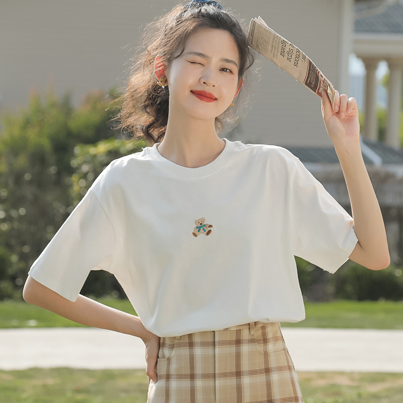 เสื้อผ้าวัยรุ่นเกาหลี เสื้อยืดวัยรุ่นผู้หญิง มีขนาด S M L XL