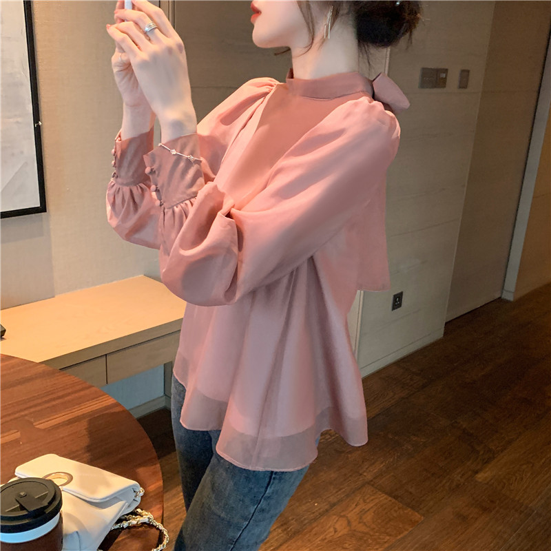 เสื้อเชิ้ตผู้หญิงแขนยาว เสื้อเชิ้ตผู้หญิงใส่ทํางาน 390 บาทต่อชิ้น ฟรีค่าจัดส่ง