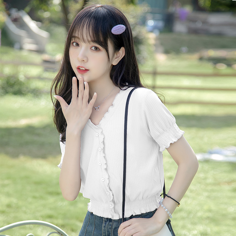 เสื้อผ้าวัยรุ่นเกาหลี เสื้อยืดวัยรุ่นผู้หญิง มีขนาด S M L XL