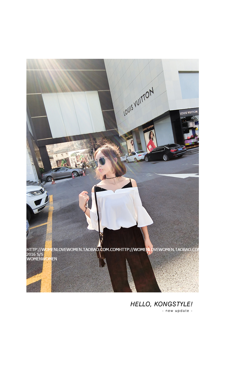 เสื้อแฟชั่น แขนสามส่วน ผ้าชีฟองมี texture เนื้อเบา ใส่สบาย samepic