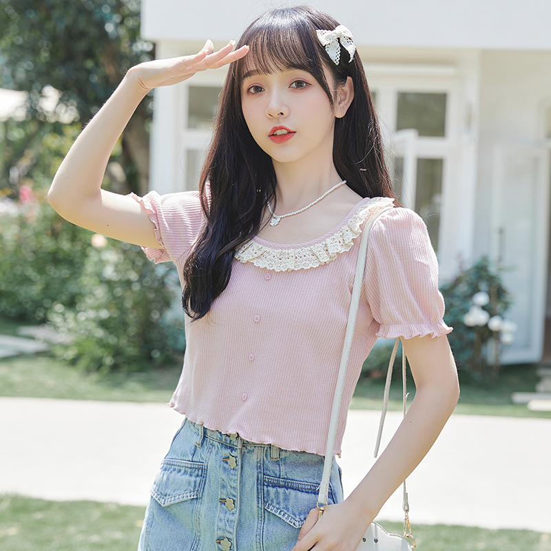 เสื้อผ้าวัยรุ่นเกาหลี เสื้อยืดวัยรุ่นผู้หญิง มีขนาด S M L XL