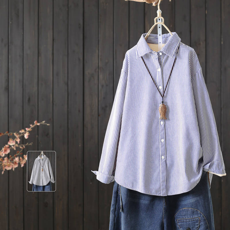 แบบเสื้อสวยๆ เสื้อผ้าฝ้ายลินิน เสื้อเชิ้ตผ้าลินิน