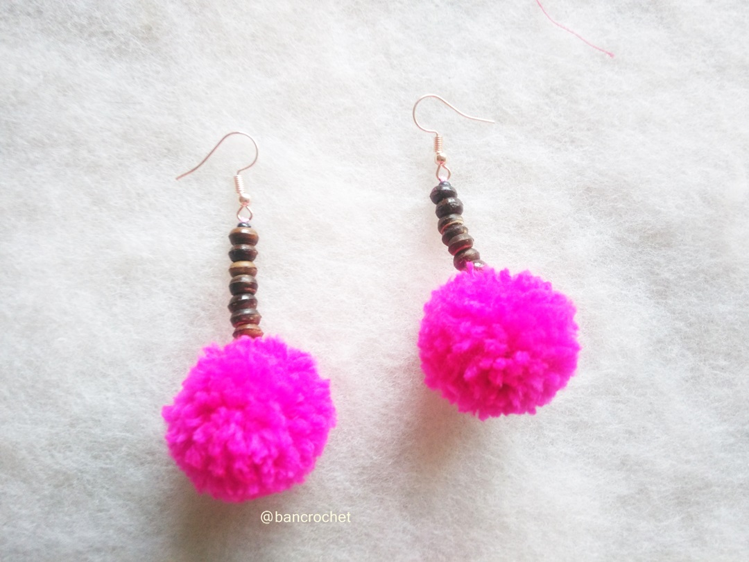ต่างหูถักโครเชต์ crochet earrings