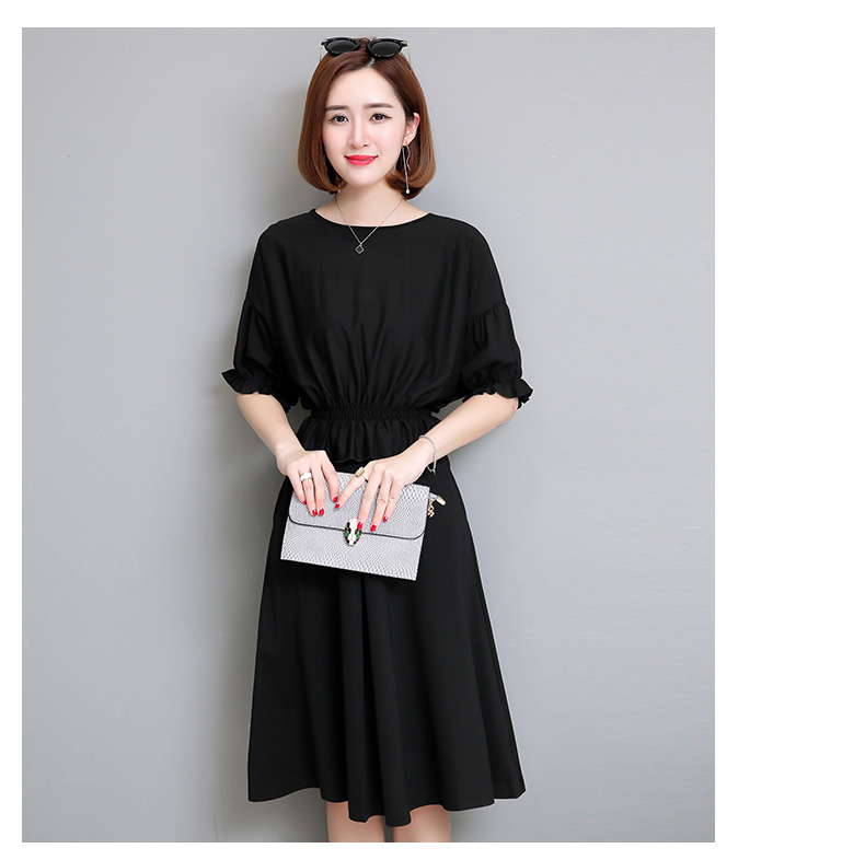 Set_bs1611 ชุดเซ็ท 2 ชิ้น(เสื้อ+กระโปรง) เสื้อแขนสามส่วนระบายเอวสม็อคยางยืด+กระโปรงยาวซิปหลังกระเป๋าข้าง ผ้าหนาเนื้อดีมีน้ำหนักทิ้งตัวสวยยืดขยายได้ งานสองชิ้นสวยคุ้ม ทรงสวยเรียบหรู ผ้าดีเกินราคาดูสวยแพง ใส่เที่ยว/ใส่ทำงานได้