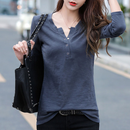 เสื้อยืดแขนยาวแฟชั่น เสื้อยืด T-shirt แขนยาว