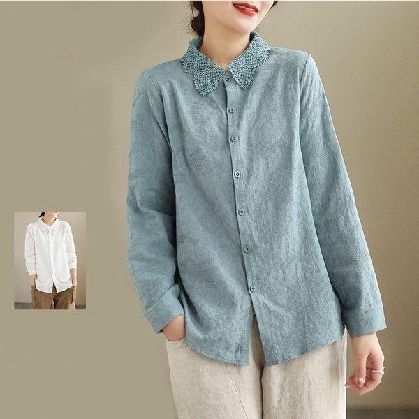 เสื้อลินิน เสื้อผ้าฝ้ายลินิน เสื้อเชิ้ตผ้าลินิน