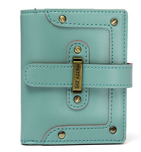 กระเป๋าสตางค์ผู้หญิง ใบสั้น กระเป๋าสตางค์ หนัง Pu แฟชั่น เก๋ ๆ มีสาย เข็มขัด คาดด้านหน้า แยกช่องซิป ใส่เหรียญ ใส่บัตรได้เยอะ 115726