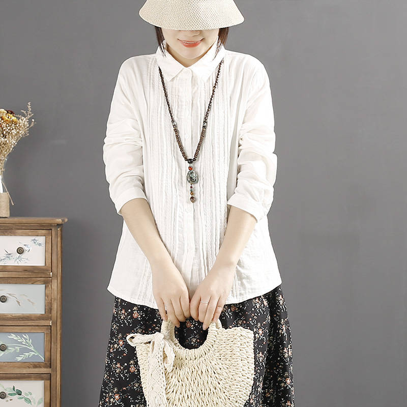 แบบเสื้อสวยๆ เสื้อผ้าฝ้ายลินิน เสื้อเชิ้ตผ้าลินิน