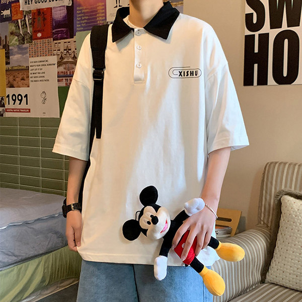 เสื้อยืดผู้ชายอ้วน S-5XL(อกเสื้อ39-51นิ้ว)