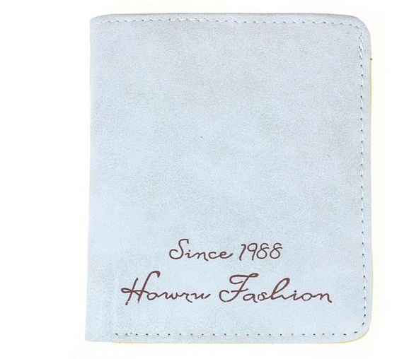 กระเป๋าสตางค์ผู้หญิง ใบสั้น หนังนิ่ม สีพื้น สำหรับ สาว ที่ชื่อชอบ กระเป๋าสตางค์บาง ๆ สีสวย สีเขียว ดำ ครีม ฟ้า น้ำตาล ใส่บัตรได้ พอประมาณ 163500