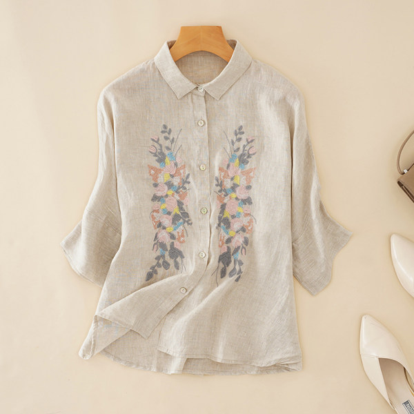 เสื้อลินิน แบบเสื้อสวยๆ เสื้อผ้าฝ้ายลินิน เสื้อเชิ้ตผ้าลินิน BY LININ