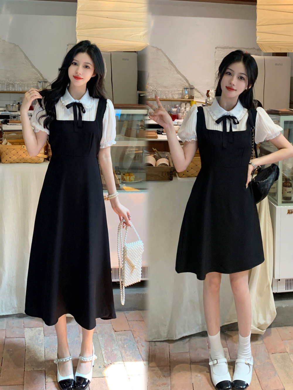 เดรสแขนสั้น มีไซส์ L-4XLอก 38-47 นิ้ว ใส่ได้ทั้งสาวหุ่นดีน่ารักจนถึงสาวอวบพลัสไซส์ จัดส่งฟรี! ทักแชทสั่งซื้อ