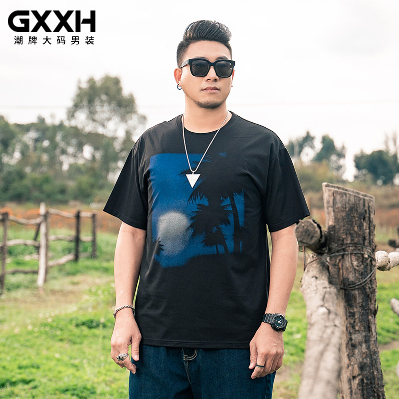 เสื้อยืดผู้ชายอ้วน S-5XL(อกเสื้อ39-51นิ้ว)