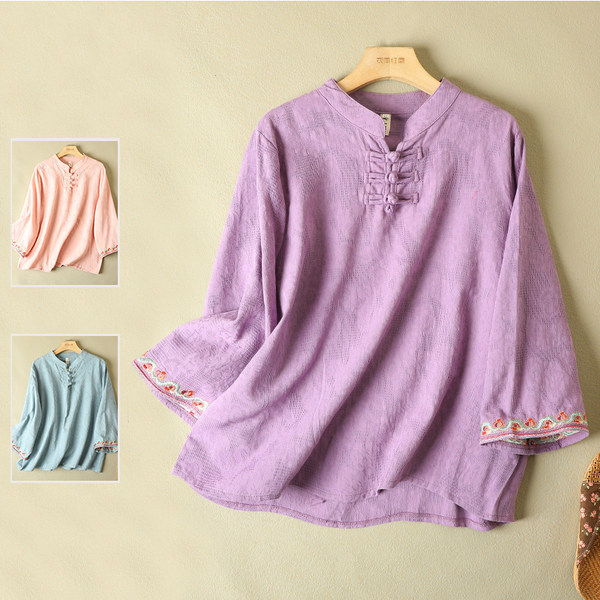เสื้อลินิน เสื้อผ้าฝ้ายลินิน เสื้อเชิ้ตผ้าลินิน