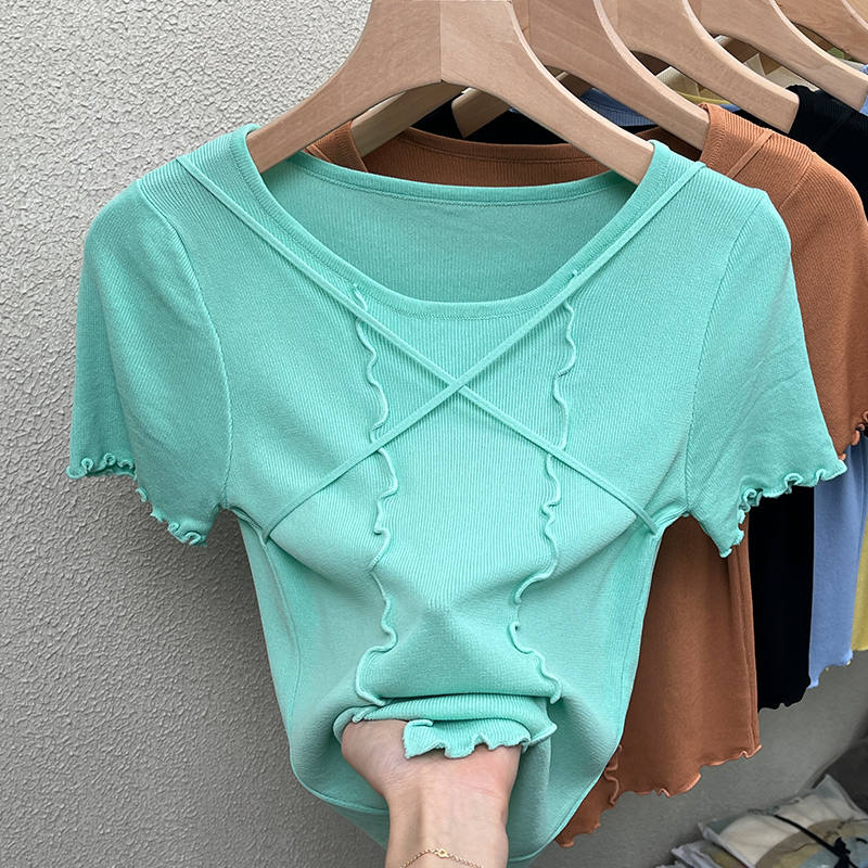 เสื้อยืดวัยรุ่นน่ารักๆ เสื้อวัยรุ่นแขนสั้น เสื้อผ้าวัยรุ่นเกาหลี แบรนด์ Wiyike